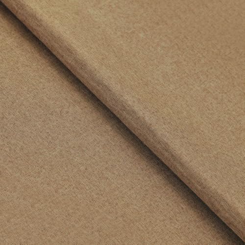 Superior Linen Textured Blackout Curtain Set of 2, Thermal Insulated