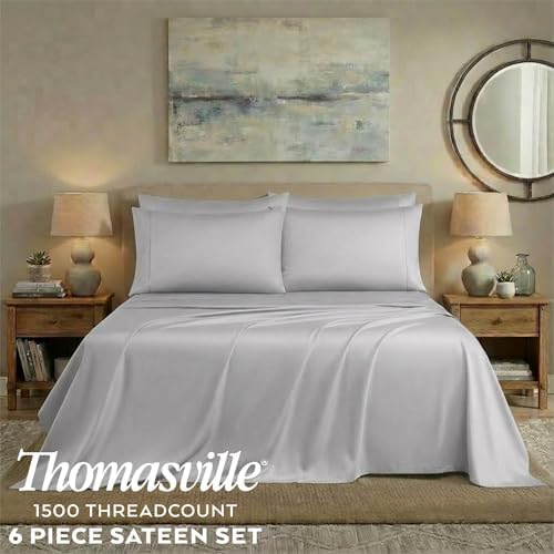 Thomasville 1500 Thread Count 6 Piece Premium Cotton Rich Sateen Sheet
