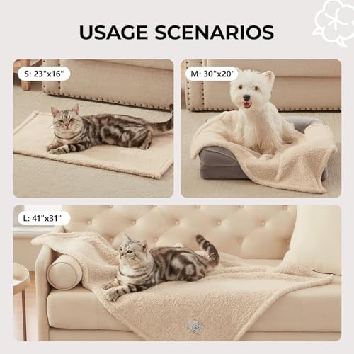 1 Pack 3 Calming Blankets Fluffy Premium Fleece Pet Blanket Soft