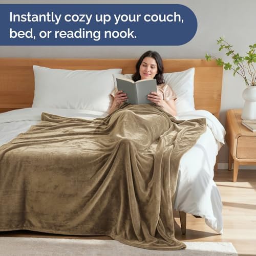 Fleece Blanket King Size - Ultra-Soft Warm Flannel Fleece Blanket