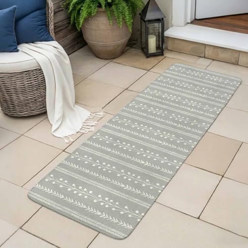 Long Bathroom Runner Rug, Modern Minimalist Absorbent Non Slip