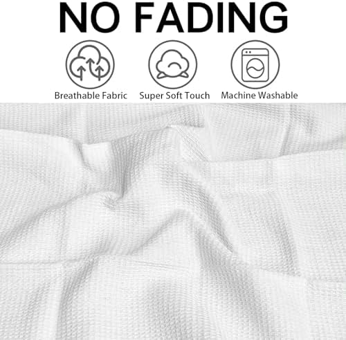 QUILTINA Dish Towels Set, 100% Cotton Waffle Weave Kitchen Towels