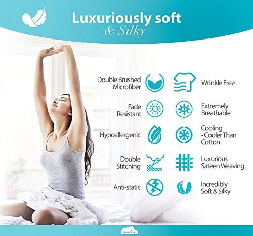 DREAMCARE Twin XL Sheets - 3pc Breathable Cooling Sheets Twin XL Sheet