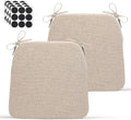 Chair Cushions for Dining Chairs - 17" x 16" x 2" D-Shaped Indoor Seat