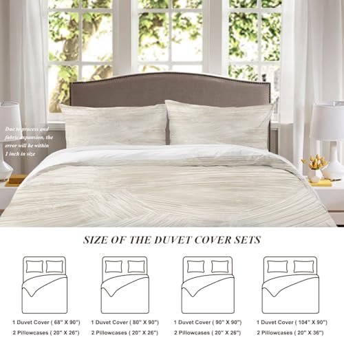 Shrahala Soft Texture Irregular Strokes 100% Cotton Duvet Cover Set