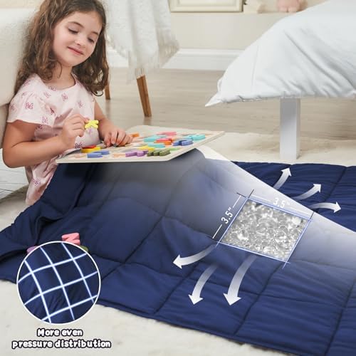 Weighted Blanket 10lbs, 40"x60", Twin Size Cooling Heavy Throw Blanket
