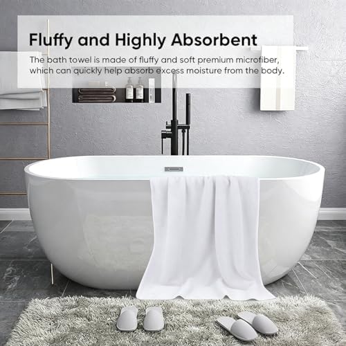 HOMEXCEL Bath Sheets 2PK, 35x70 in, Absorbent&Soft, Extra Large Bath