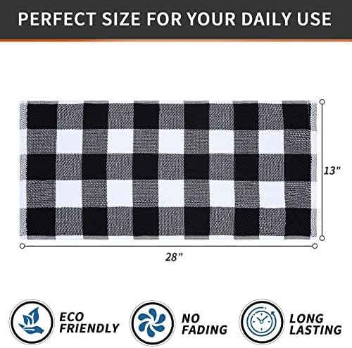 Homaxy 100% Cotton Waffle Weave Kitchen Dish Cloths and Check Kitchen