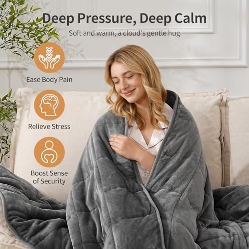 Uttermara Weighted Blankets for Adults Queen Size, 20lbs 60x80 inches