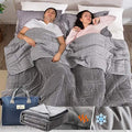 OMYSTYLE Queen Size Weighted Blanket 80''x87''(30lbs, Double-Sided)