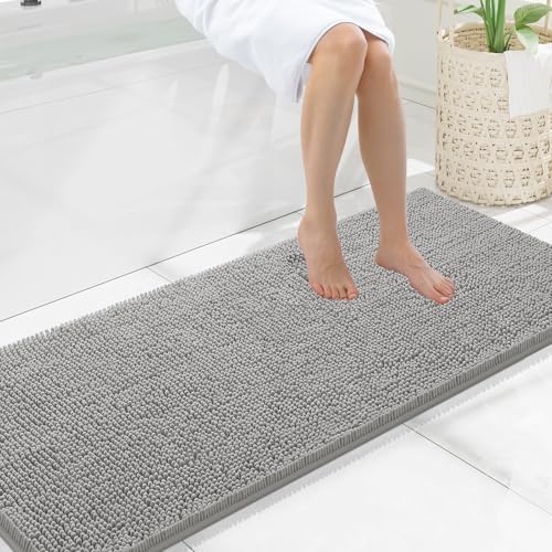 Smiry Bathroom Rugs 59X20, Luxury Chenille Extra Soft Absorbent Bath