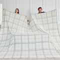 Soft Cozy 120x138 Inches Seamless Oversized King Fleece Blanket, Line