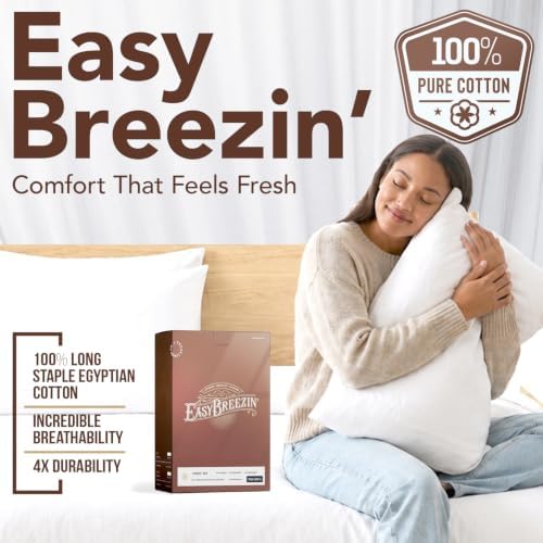 TEXAS LINEN CO. Egyptian Cotton King Size Sheets Set – Everyday