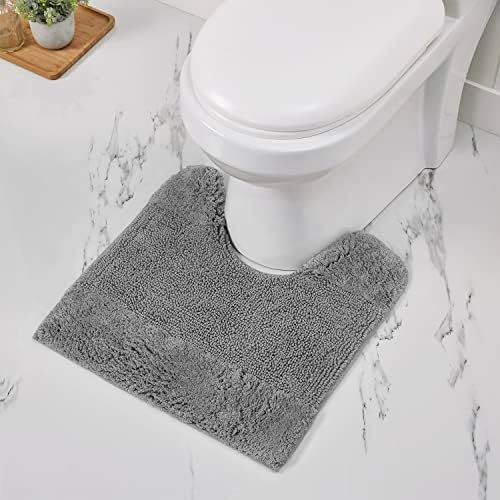 Better Trends 3 Piece Bathroom Rug Set 100% Cotton Non-Slip Washable