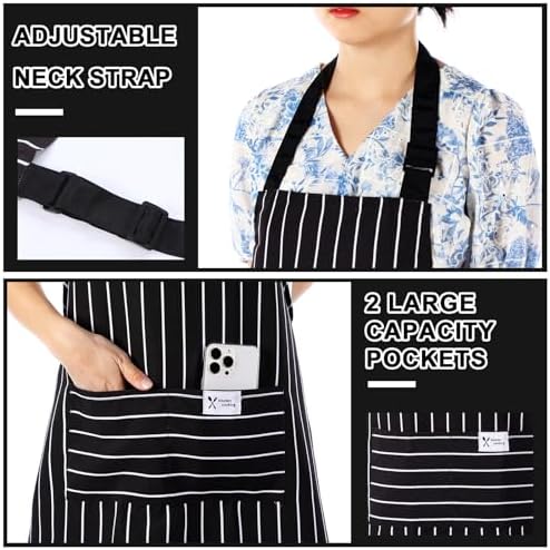 Janmercy 24 Pcs Aprons for Women Men