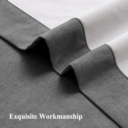 Frelement 10ft Long Blackout Curtains Chenille Curtains with Grommet