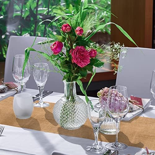 12 x 72 Inch Jute Table Runner 10PCS Burlap Wedding Table Runners Jute
