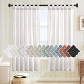 H.VERSAILTEX Linen Blended Curtains - Tab Top Window Treatments Panels