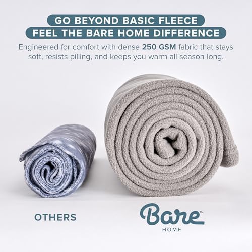 Bare Home Polar Fleece Blanket (King, Sand)