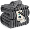 Bedsure Soft King Size Blankets for Bed Frost Gray 108"x90"