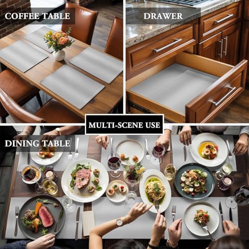 Cotton Linen Placemats for Dining Table Set of 8 Abstract Industrial