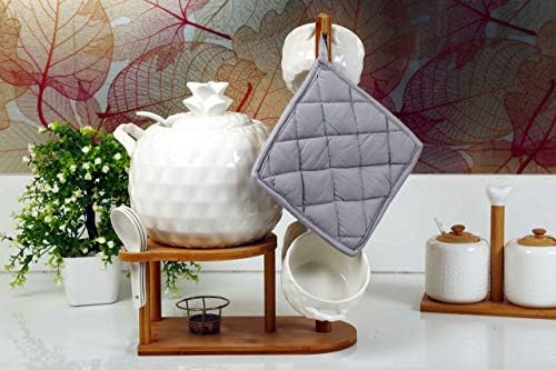 Heat Resistant Pot Holders 100% Cotton Made Everyday Quality Pot