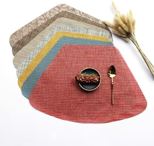 Beydodo Kitchen Placemats Set of 10, Vinyl Dinner Placemats 19x13