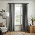 INOVADAY 100% Blackout Curtains for Bedroom Black Out Curtain 120 Inch