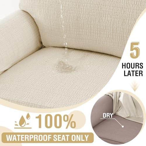 H.VERSAILTEX Jacquard Sofa Slipcover with Waterproof Seat Furniture
