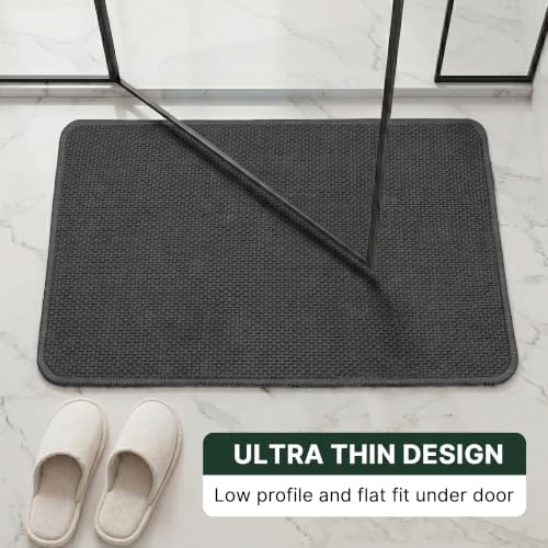 H.VERSAILTEX Bath Mat Set of 2 for Bathroom, Ultra Thin Chenille