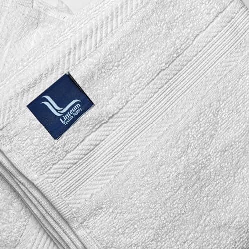 Linteum Textile Luxury Bath Towel Set 6 Piece White – 100% Cotton