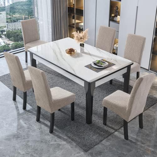 Genina Waterproof Dining Chair Covers Set of 4 Parsons Chair
