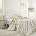 Laura Ashley - King Quilt Set with Shams, Cotton, Reversible
