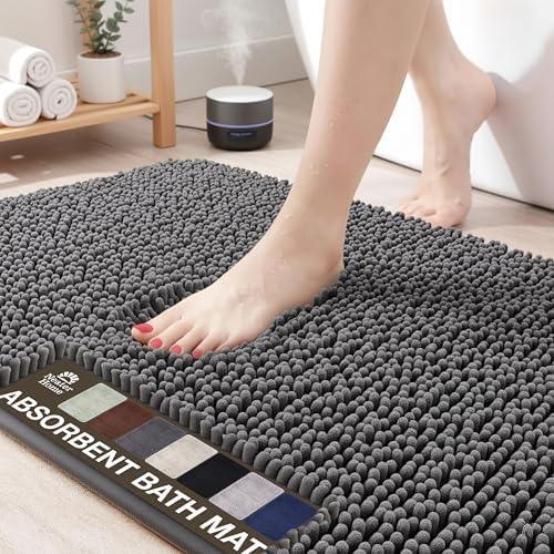 Neater Home Plush Bathroom Rugs 36x24 Thick Chenille Quick Dry