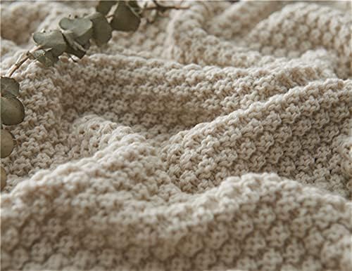 Icegrey Throw Blanket with Tassels Fringe Sofa Couch Decorative