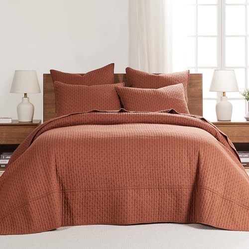 Levtex Home Cross Stitch Reversible King Bedspread Set (120x104in)
