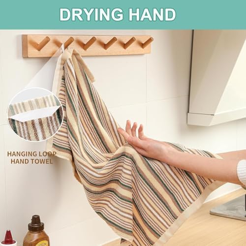 SALAS Premium Cotton Kitchen Dish Towels for Drying Dishes,Large Long