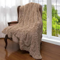 Cheer Collection Throw Blanket - Shaggy Hair Fluffy Blanket for Couch