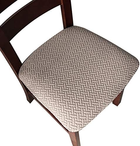 Genina Seat Covers for Dining Room Washable Chair Seat Slipcovers Set
