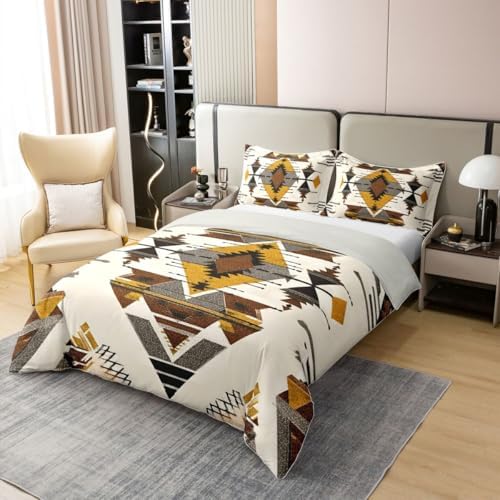 jejeloiu Southwestern Duvet Cover 100% Cotton Queen Size Boys Girls
