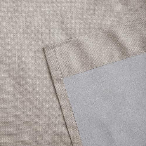 Rock Gray Full Blackout Pinch Pleated Curtains 50 x 84 Inches Long, 1