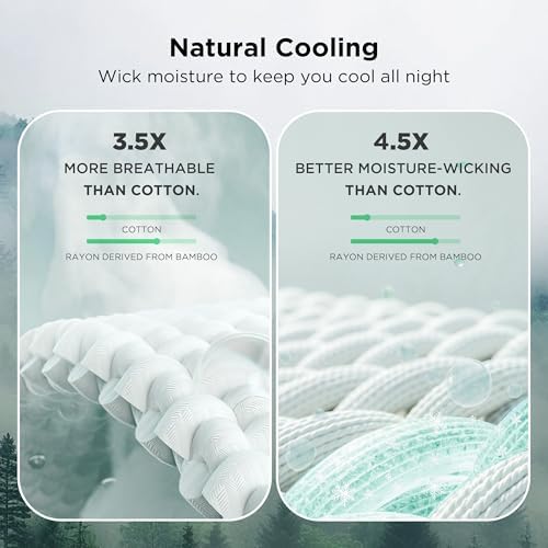 Bedsure Cooling Waffle Blanket for Hot Sleepers, Grey, Queen, 90"x90"