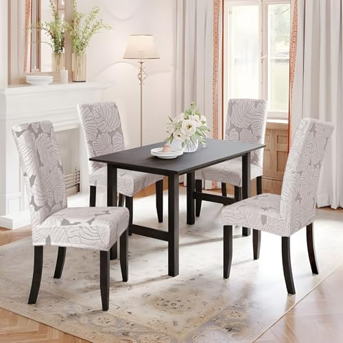 Dining Room Chair Covers Set of 4 Stretch Spandex Kitchen Chair