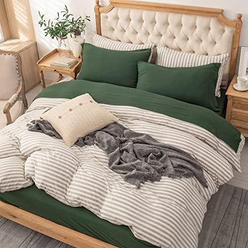 PURE ERA Jersey Knit Sheet Set Solid Forest Green King