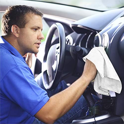 Shop Towels – Pack of 50 Reusable Cleaning Rags – Durable Quality