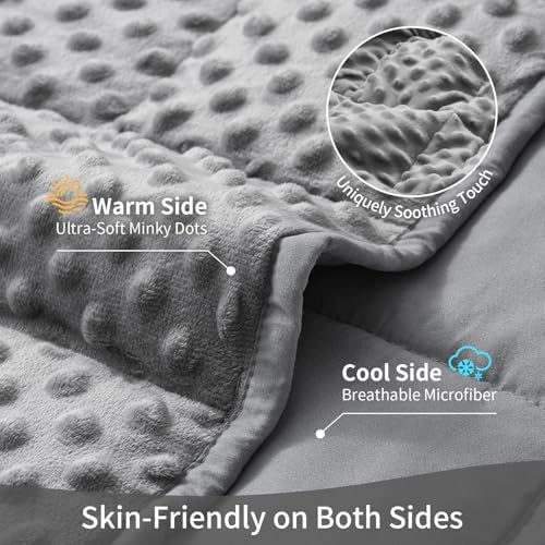 Uttermara Cooling Weighted Blanket for Adults, 12 lbs Queen Size 60" x