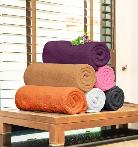 Towel and Linen Mart 100% Cotton 12 Pack Bath Towel Set, Quick Dry