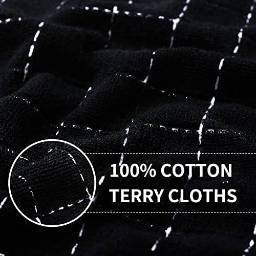 Homaxy Waffle Weave Kitchen Dish Cloths and Terry Kitchen Towels
