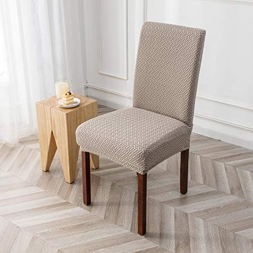 Genina Stretch Chair Covers for Dining Room Kitchen Parsons Set of 4