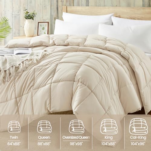Comforter California King Size - Duvet Insert Down Alternative Bed